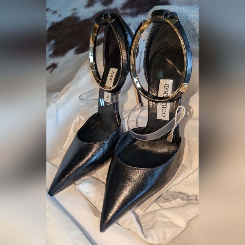 Authentic Jimmy Choo Black Stiletto Heels